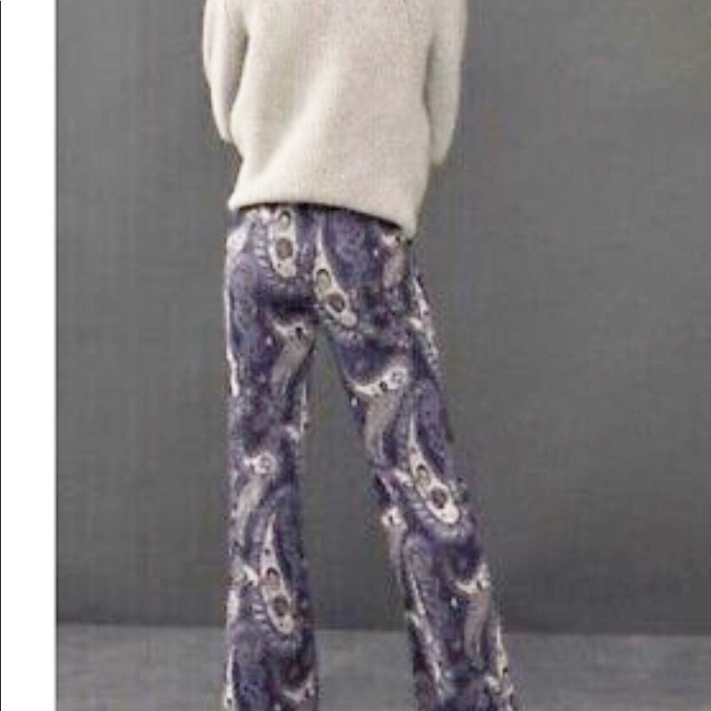 ANTHROPOLOGIE Maeve boho Maria paisley print pant - Picture 6 of 14